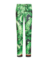 Banana-tree-print silk pajama pants -  | Dolce &amp; Gabbana