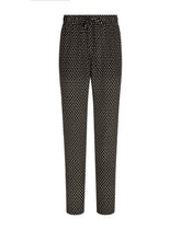 Crepe de chine jogging pants with DG logo print -  | Dolce &amp; Gabbana