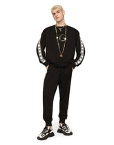 Jersey jogging pants with branded bands -  | Dolce &amp; Gabbana