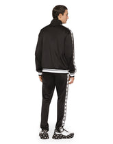 Jogging pants with DG logo and bands -  | Dolce & Gabbana