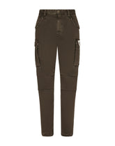 Garment-dyed cotton cargo pants -  | Dolce &amp; Gabbana