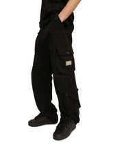 Garment-dyed cotton cargo pants with multiple pockets -  | Dolce &amp; Gabbana