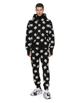 Jersey jogging pants with DG logo print -  | Dolce & Gabbana