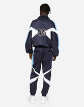 Jersey jogging pants with DG-embroidered patch -  | Dolce &amp; Gabbana