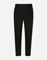 Stretch cotton pants with DG hardware -  | Dolce &amp; Gabbana