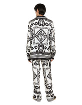 Marina-print silk pajama pants -  | Dolce &amp; Gabbana