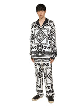 Marina-print silk pajama pants -  | Dolce & Gabbana