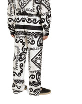 Marina-print silk pajama pants -  | Dolce & Gabbana