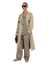 Silk jogging pants with polka-dot print and DG logo -  | Dolce & Gabbana