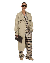 Silk jogging pants with polka-dot print and DG logo -  | Dolce & Gabbana