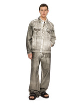 Coated gray straight-leg jeans -  | Dolce & Gabbana