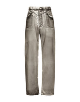 Coated gray straight-leg jeans -  | Dolce & Gabbana