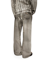 Coated gray straight-leg jeans -  | Dolce & Gabbana