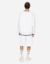Jogging shorts with DG embroidery and DG Monogram -  | Dolce & Gabbana