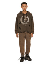 Washed jersey jogging pants with print -  | Dolce &amp; Gabbana