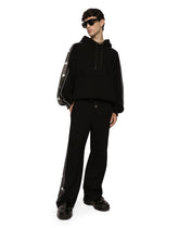 Jogging pants with branded side bands -  | Dolce & Gabbana
