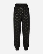 Jersey jogging pants with DG Monogram print -  | Dolce &amp; Gabbana