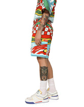 Carretto-print stretch drill cargo shorts -  | Dolce & Gabbana