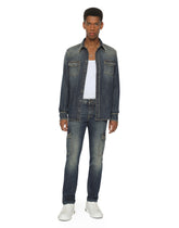 Blue wash skinny stretch cargo jeans -  | Dolce & Gabbana