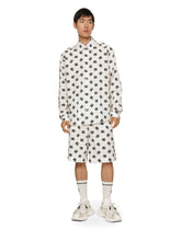 Cotton poplin shorts with DG Monogram print -  | Dolce & Gabbana