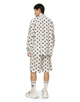 Cotton poplin shorts with DG Monogram print -  | Dolce & Gabbana