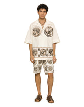 Coin print stretch drill Bermuda shorts -  | Dolce & Gabbana