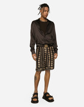 Coin print silk Bermuda shorts -  | Dolce &amp; Gabbana