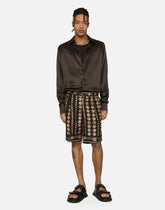 Coin print silk Bermuda shorts -  | Dolce &amp; Gabbana