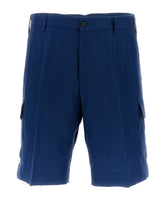 Bermuda cargo shorts in linen -  | Dolce &amp; Gabbana