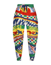 Carretto-print poplin cargo pants -  | Dolce & Gabbana