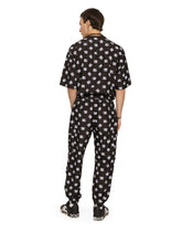 Nylon jogging pants with DG Monogram print -  | Dolce &amp; Gabbana