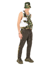 Cotton jogging pants with camouflage bands -  | Dolce & Gabbana