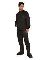 Crown-design nylon jacquard cargo pants with tag -  | Dolce & Gabbana