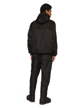 Crown-design nylon jacquard cargo pants with tag -  | Dolce & Gabbana