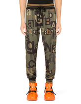 Jogging pants with all-over logo print -  | Dolce & Gabbana