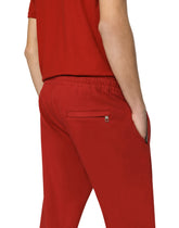 Jersey jogging pants with embroidery -  | Dolce &amp; Gabbana
