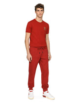 Jersey jogging pants with embroidery -  | Dolce & Gabbana