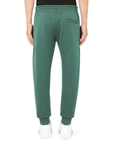 Jersey jogging pants with embroidery -  | Dolce & Gabbana