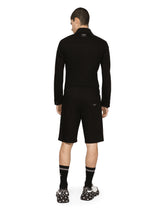 Black stretch denim shorts -  | Dolce &amp; Gabbana
