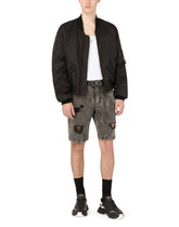 Gray slim-fit stretch jeans with rips -  | Dolce &amp; Gabbana