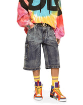 Blue wash denim shorts -  | Dolce &amp; Gabbana