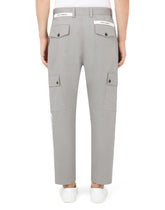 Stretch cotton pants with multiple pockets -  | Dolce & Gabbana