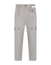 Stretch cotton pants with multiple pockets -  | Dolce & Gabbana