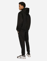 Technical jersey jogging pants with patch -  | Dolce & Gabbana