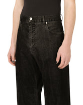 Oversize black wash jeans -  | Dolce & Gabbana