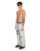 Oversize jeans with rips, print and DGVIB3 patch -  | Dolce &amp; Gabbana