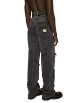 Washed oversize jeans with rips and abrasions -  | Dolce &amp; Gabbana