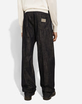 Blue oversize denim jeans -  | Dolce &amp; Gabbana