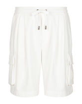 Jersey jogging shorts with embossed DG logo -  | Dolce & Gabbana