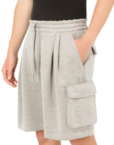 Cargo jogging shorts with DG logo -  | Dolce & Gabbana